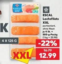 Kaufland ESCAL Lachsfilets XXL Angebot