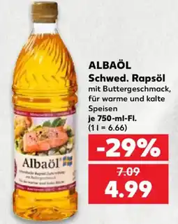 Kaufland Albaöl Schwed. Rapsöl Angebot