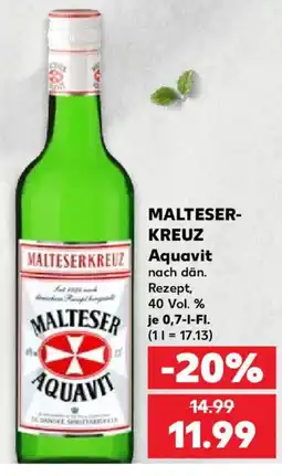 Kaufland MALTESER-KREUZ Aquavit Angebot