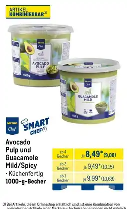 METRO Avocado Pulp und Guacamole Mild/Spicy Angebot