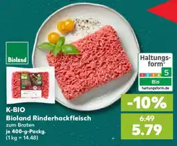 Kaufland K-BIO Bioland Rinderhackfleisch Angebot