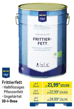 METRO METRO Chef Frittierfett Angebot