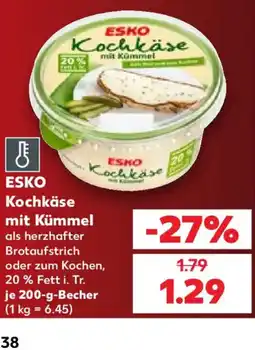 Kaufland ESKO Kochkäse mit Kümmel Angebot