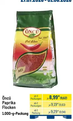 METRO Öncü Paprika Flocken Angebot