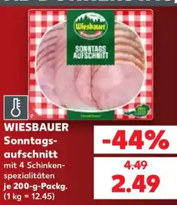 Kaufland WIESBAUER Sonntags-aufschnitt Angebot