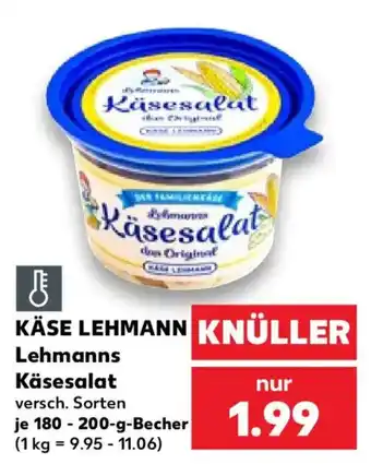 Kaufland KÄSE LEHMANN Käsesalat Angebot