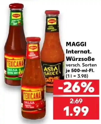 Kaufland MAGGI Internat. Würzsoße Angebot