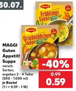 Kaufland MAGGI Guten Appetit! Suppe Angebot