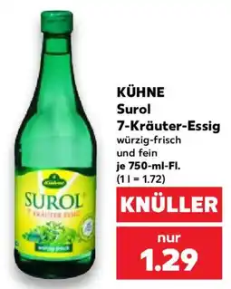 Kaufland KÜHNE Surol 7-Kräuter-Essig Angebot