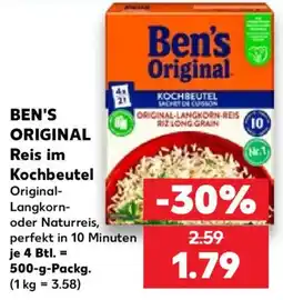 Kaufland Ben's Original Reis im Kochbeutel Angebot