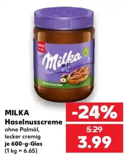 Kaufland MILKA Haselnusscreme Angebot