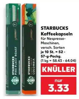 Kaufland STARBUCKS Kaffee kapseln Angebot
