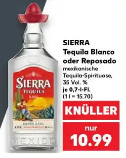 Kaufland SIERRA Tequila Blanco oder Reposado Angebot