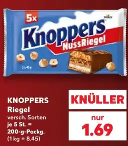 Kaufland Knoppers NussRiegel Angebot