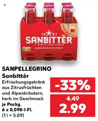 Kaufland SANPELLEGRINO Sanbitter Angebot