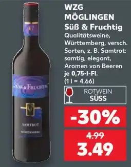 Kaufland WZG MÖGLINGEN Süß & Fruchtig Angebot