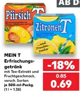 Kaufland MEIN T Erfrischungsgetränk Angebot