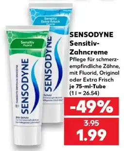 Kaufland SENSODYNE Sensitive Zahnpasta Angebot
