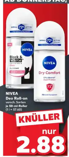 Kaufland NIVEA Deo Roll-on Angebot