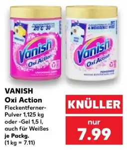 Kaufland Vanish Oxi Action Fleckentferner-Pulver Angebot