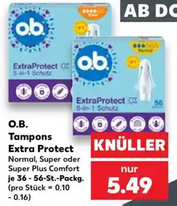 Kaufland O.B. Tampons Extra Protect Angebot