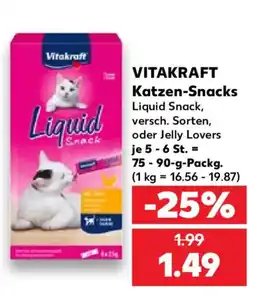 Kaufland Vitakraft Katzen-Snacks Liquid Snack Angebot