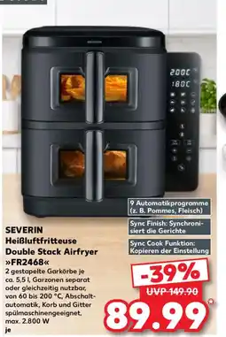 Kaufland SEVERIN Heißluftfritteuse Double Stack Airfryer Angebot