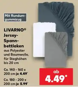 Kaufland LIVARNO® Jersey-Spannbetttuch Angebot