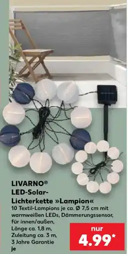 Kaufland LIVARNO® LED-Solar-Lichterkette »Lampion« Angebot
