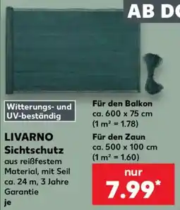 Kaufland LIVARNO Sichtschutz Angebot