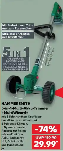 Kaufland HAMMERSMITH 5-in-1 Multi-Akku-Trimmer MultiWizard Angebot