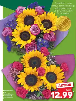 Kaufland Blumenstrauß z. B. Sonnenblumen-Rosenstrauß Angebot