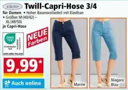 Norma ElleNor Twill-Capri-Hose 3/4 Angebot