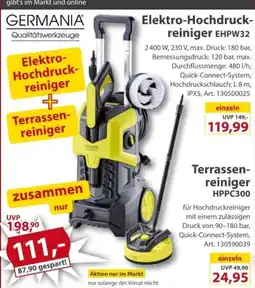 Sonderpreis Baumarkt Elektro-Hochdruckreiniger EHPW32 + Terrassenreiniger HPPC300 Angebot