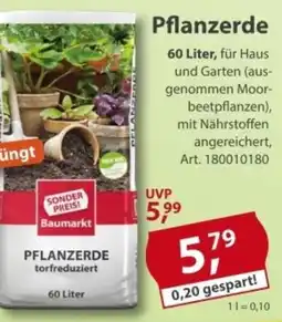 Sonderpreis Baumarkt Baumarkt PFLANZERDE Angebot