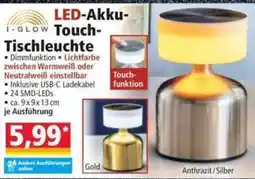 Norma I-GLOW LED-Akku-Touch-Tischleuchte Angebot