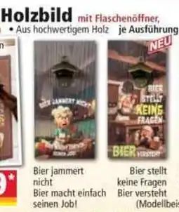 Norma Holzbild mit Flaschenöffner Angebot