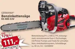 Sonderpreis Baumarkt GERMANIA Benzinkettensäge KS 400-53V Angebot