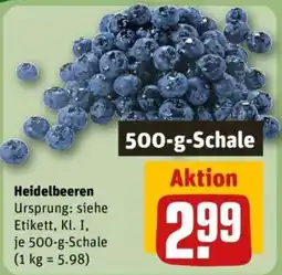 REWE Heidelbeeren Angebot