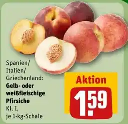 REWE Gelb- oder weißfleischige Pfirsiche Angebot