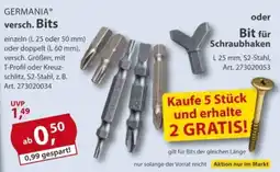 Sonderpreis Baumarkt GERMANIA versch. Bits Angebot