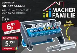 Sonderpreis Baumarkt GERMANIA Bit-Set Edelstahl Angebot