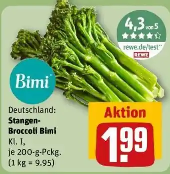 REWE Stangen-Broccoli Bimi Angebot