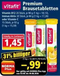 Norma Vitafit Premium Brausetabletten Angebot