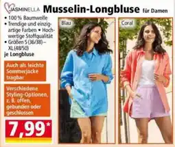 Norma JASMINELLA Musselin-Longbluse Angebot