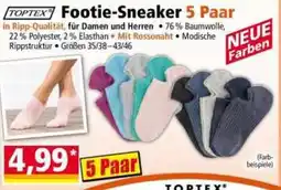 Norma TOPTEX Footie-Sneaker Angebot