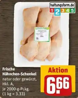 REWE Frische Hähnchen-Schenkel Angebot
