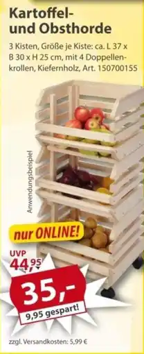 Sonderpreis Baumarkt Kartoffel- und Obsthorde Angebot