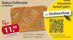 Sonderpreis Baumarkt Kokos-Fußmatte "Colombo" Angebot