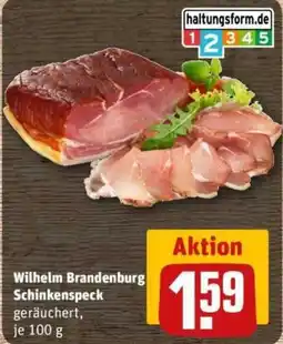 REWE Wilhelm Brandenburg Schinkenspeck Angebot
